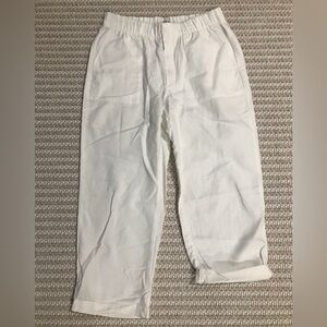 GAP - white pleated linen pant